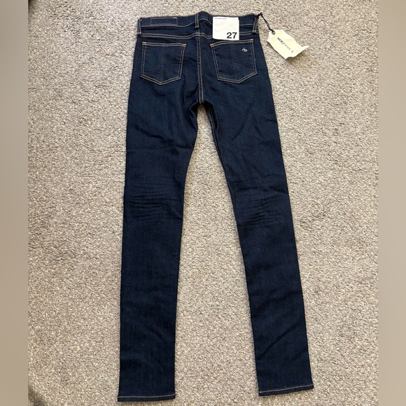 NEW Rag & Bone Heritage High Rise Skinny Jeans Dark Wash Size 27 - Picture 4 of 15